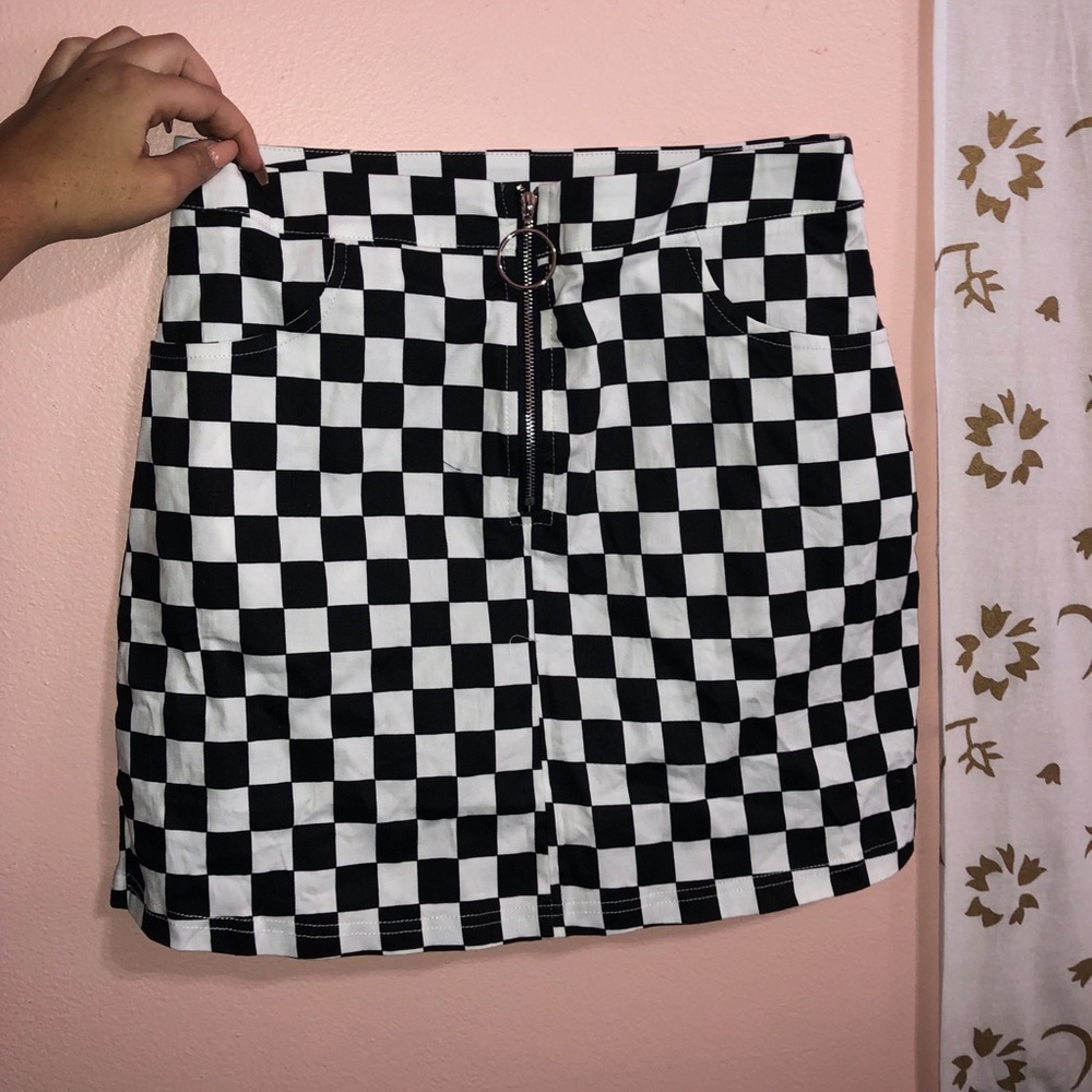 checkered  Skirt